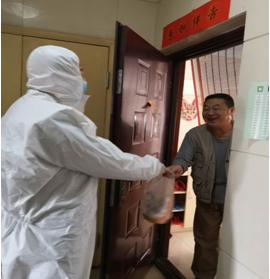 隔離不隔愛(ài)&mdash;&mdash;寒冷中送湯圓 疫情下&ldquo;甜&rdquo;人心