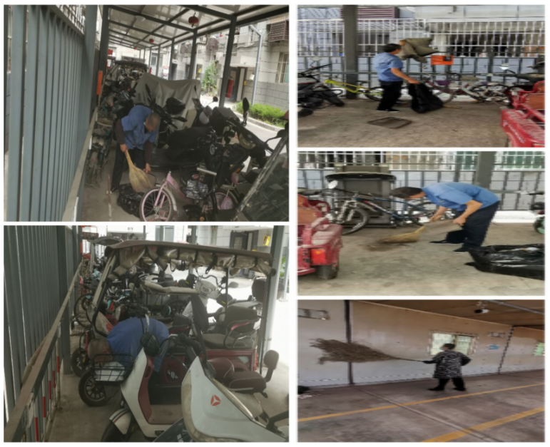 清理車棚衛(wèi)生，共筑整潔家園