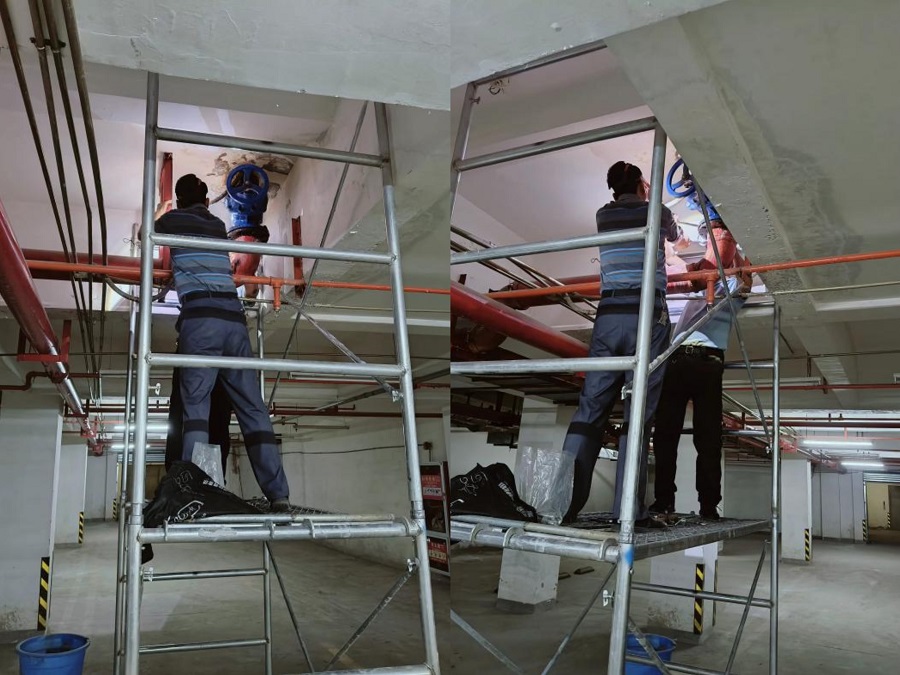 消防管道祛頑疾，物業(yè)搶修安人心